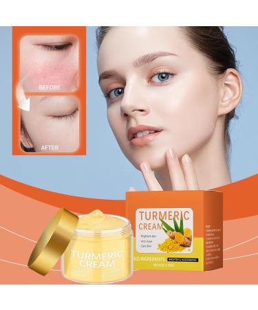  CongRong Turmeric face cream all-natural lotion for radiant skin for dark spots evens skin tone firms reduces wrinkles with vitamin C moisturizing cream (6PCS) - Buy Online on GoSupps.com