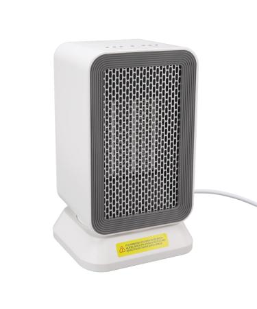Mini Electric Heater Silent Desk Heater Anti-scalding 3 Gears Dial for Office (EU Plug)