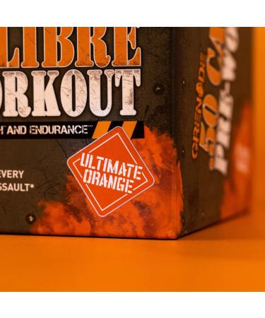 Grenade 50 Calibre Pre-Workout Ultimate Orange Sachets - 50 Servings - Buy Online on GoSupps.com