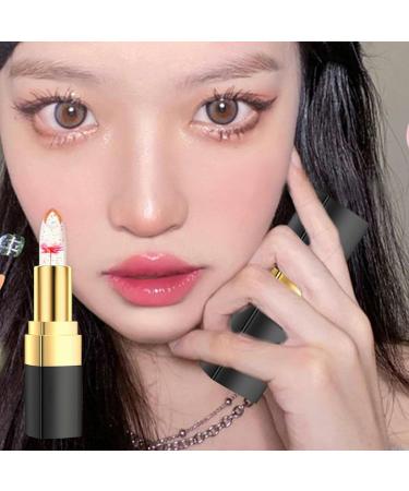  LINGJIONG Jelly lipstick with a flower inside Magic lipstick with color pH temperature color Lingjiong moisturizing nourishing tinted lip balm - Buy Online on GoSupps.com