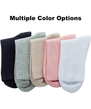 Women s Diabetic Crew Socks - Extra Wide & Super Soft Non-Binding Top | 4 Pack Medium Mix - Comfort & Style for Spring - Buy Online on GoSupps.com