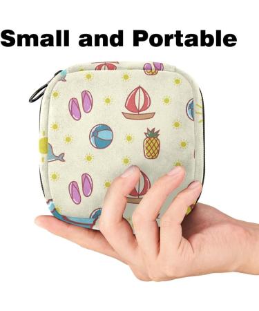 Portable Women's Binding-Up Bags | Menstrual Cup & Tampon Bags for Teens | Cute Multicolored Designs - Buy Online on GoSupps.com