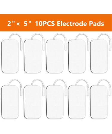 10PCS 2x4 Reusable TENS Unit Replacement Pads - Upgraded Self-Stick Electrode Pads for Electrotherapy | Compatible with AUVON TENS & TENS 7000 - Buy Online on GoSupps.com