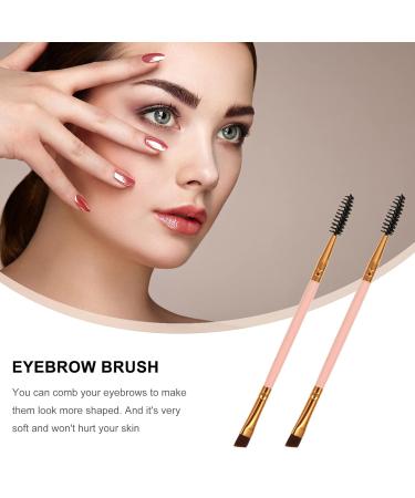 6pcs Pink Eyebrow Brush Set | Mascara & Powder Brushes | Miss Artificial Fiber Perfect for Flawless Brows - Buy Online on GoSupps.com
