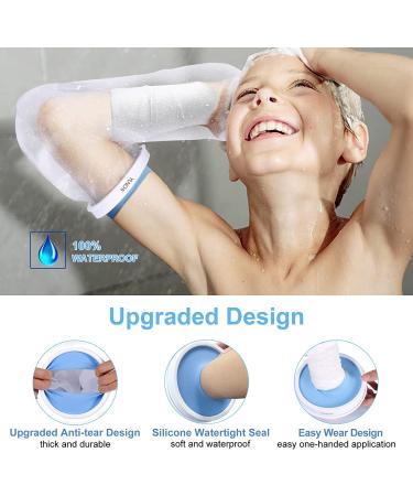 YUNCHI 100% Waterproof Arm Cast Cover for Kids - Reusable Bandage Protector for Broken Arms, Hands, Elbows, Wrists, and Fingers - Watertight Shower Bag for Bathing - Size Kids M - Buy Online on GoSupps.com