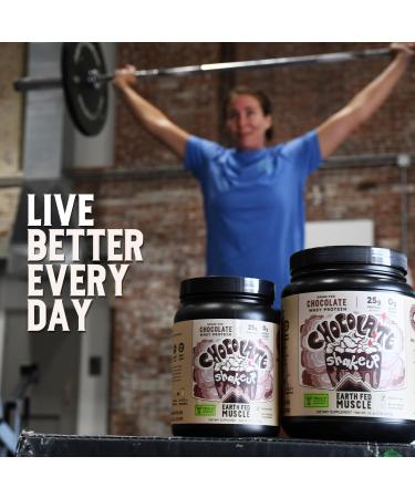 Earth Fed Muscle Ca-Cow! Chocolate - 2lb Truly Grass Fed Whey Protein No Fillers Non-GMO Soy Free Hormone Free - Buy Online on GoSupps.com