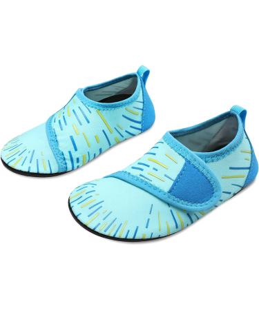 JIASUQI Kids Water Shoes Quick Dry Barefoot Aqua Socks - Blue - Size 2.5/3 UK Child - Buy Online on GoSupps.com