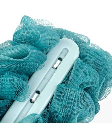 Arswin Long Handle Back Scrubber Loofah - Soft Nylon Mesh Sponge for Men & Women - Exfoliating Body Brush for Shower - Blue - Buy Online on GoSupps.com