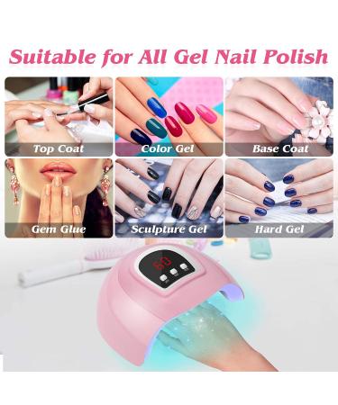 54W LED Nail Lamp Professional Dryer with Timer/Sensor/LCD - Portable & Suitable for Fingernails/Toenails - Home & Salon - Buy Online on GoSupps.com