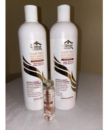 Eternal Hair Pro Anti Aging Treatment Shampoo and Conditioner Stem Cells Serum