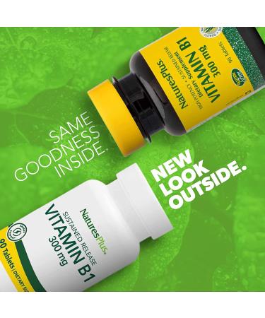 Nature's Plus Vitamin B-1 300 mg - 90 Tablets | Boost Energy & Support Metabolism - Buy Online on GoSupps.com