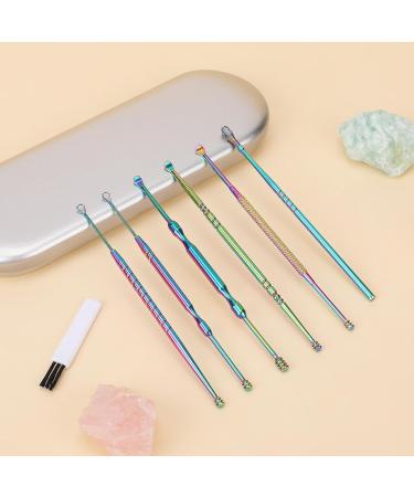 6Pcs Professional Double-Headed Ear Wax Removal Kit with Spiral Remover - Includes Storage Box and Cleaning Brush - Buy Online on GoSupps.com