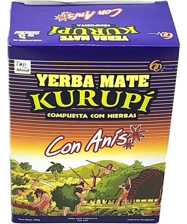 Kurupi -Yerba Mate l'anis -Ar me sp cial pour le mat - 100% produit du Paraguay - 500 grammes - Buy Online on GoSupps.com