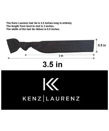 Kenz Laurenz Blonde Ombre Hair Ties - 20 No Crease Ribbon Elastics for Ouchless Ponytail - Buy Online on GoSupps.com