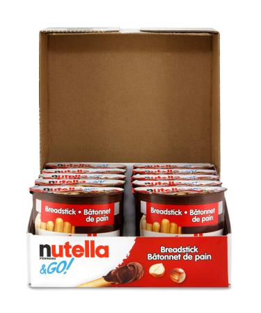 Nutella and Go Snack Packs  Chocolate Hazelnut Spread with Breadsticks  10ct  52g/1.8 oz per pack  Imported from Canada} - Buy Online on GoSupps.com