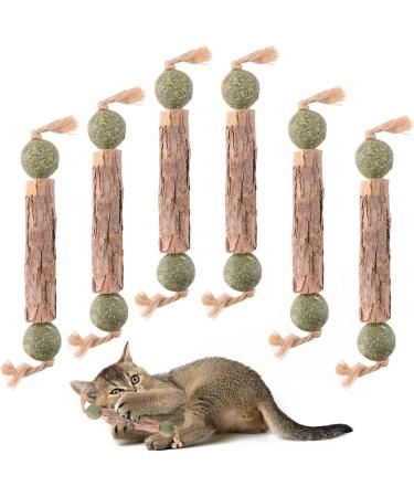 6 Pieces Catnip Sticks & Matatabi Cat Toys | Natural Interactive Chew Toys for Cats - Buy Online on GoSupps.com