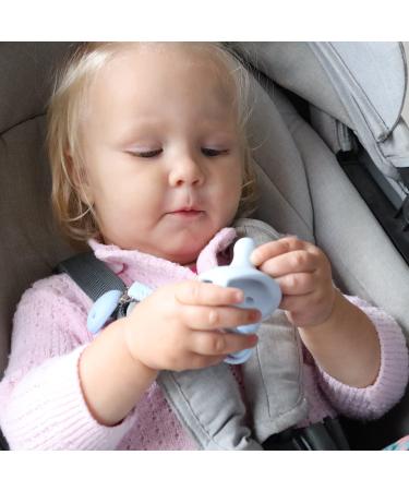 ONTA BPA-Free Silicone Baby Pacifier Holder Clip - Blue (3-18 Months) - Buy Online on GoSupps.com