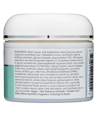 NutriBiotic Antioxidant Face Cream 2 Oz - Deep Moisturizing with Aloe Botanical Oils DMAE & Vitamin C - Paraben Free Natural Fragrance - Buy Online on GoSupps.com