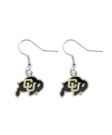 Aminco NCAA Colorado Buffaloes Logo Dangler Earrings, 2.5