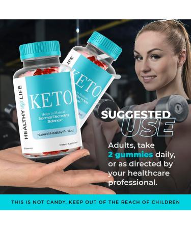 Glukoo Healthy Life Keto Gummies - 30 Day Supply | ACV & Shark Tank Approved - Buy Online on GoSupps.com