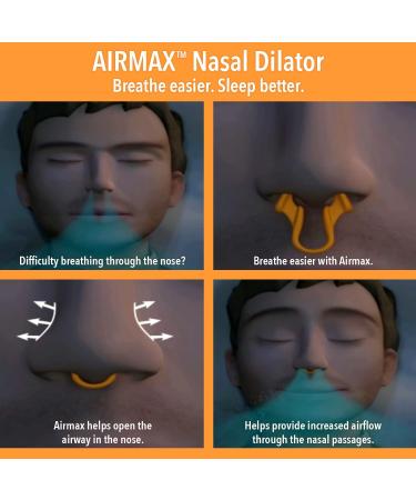 AIRMAX Nasal Dilator - Natural Anti Snoring Device for Better Sleep | Medium - Clear - Buy Online on GoSupps.com