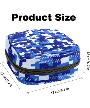 Women s Bands Storage Bag | Menstrual Cup Pocket | Travel Makeup Organizer | Large Capacity Camo Blue Military Color - Buy Online on GoSupps.com