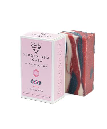 HIDDEN GEM SOAPS 6-Pack All Natural Handcrafted Bar Soaps | Cold Process | Made in USA | Palm Oil Free | Vegan | Lavender, Raspberry Vanilla, Cherry, Cooling, Barbary Fig, Lemon - Buy Online on GoSupps.com