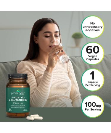 S-Acetyl L-Glutathione Supplement | 100 mg | Supports Detoxification | 60 Day Supply | International Shipping Available - Buy Online on GoSupps.com