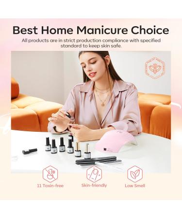 Modelones Cat Eye Gel Nail Polish Set 6 Colors Holographic Pink Purple Brown Gel Polish Glitter 9D Magnetic Gel Polish Pink Gel Polish with Magnet Nail Art DIY Salon For Women - Buy Online on GoSupps.com