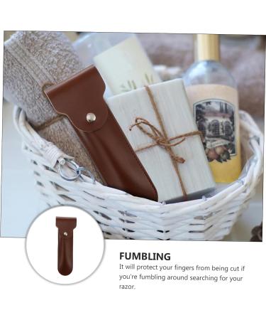 DOITOOL 3 Pieces Razor Storage Protective Box for Men - PU Material Durable & Stylish Organization Solution - Buy Online on GoSupps.com