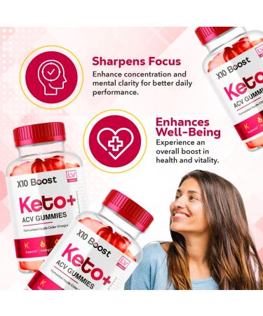 Buy X10 Boost Keto ACV Gummies - 120 Count (2 Pack) for 60 Days - Advanced Weight Loss & Energy Support - Buy Online on GoSupps.com