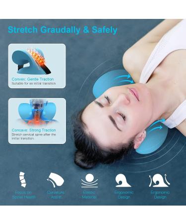 Graphene Heated Neck Stretcher for Pain Relief - Lanieney Neck Cloud Cervical Traction Device for Headache & TMJ Pain Relief - Buy Online on GoSupps.com