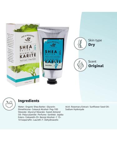 Pre de Provence Shea Butter Hand Cream 2.5 fl oz - European Luxury Moisturizer - Buy Online on GoSupps.com