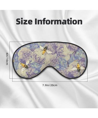 Bee Flying Print Soft Eye Mask | Travel Sleep Mask for Men & Women - Ultimate Comfort for Restful Sleep - Buy Online on GoSupps.com