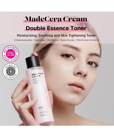 SKINRxLAB Made Cera Cream Double Essence Toner 150ml - Hydrating & Soothing with Milk Protein, Ceramide, Beta-Glucan, CICA for Irritated Skin - Buy Online on GoSupps.com
