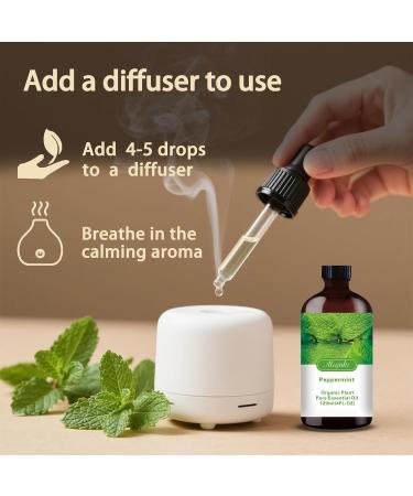 Peppermint Essential Oil-Peppermint Fragrance Oil 4.33oz (130ml)-100% Pure Natural Scent for Diffusers Candles Soap Making & Aromatherapy-Relaxing Home & Gift Essential Oil for Bath Massage - Buy Online on GoSupps.com