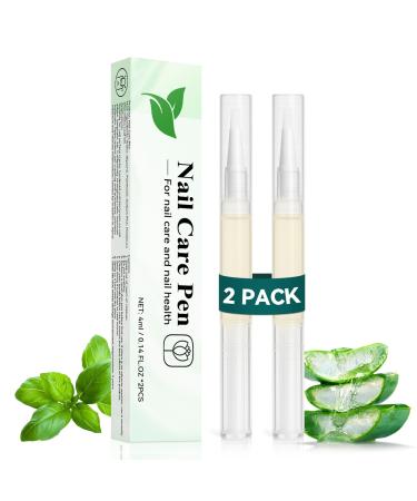 Nayrmaer Nail Care Pen 8 ml 2 pieces nail care pen moisturizes and strengthens the nails with aloe vera tea tree oil vitamin E and more