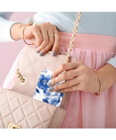Buy Blue Branch Cherry Blossom Leather Lipstick Case - Mini Lip Gloss Organizer with Mirror - Perfect Travel Accessory for Lipstick Lovers - Buy Online on GoSupps.com