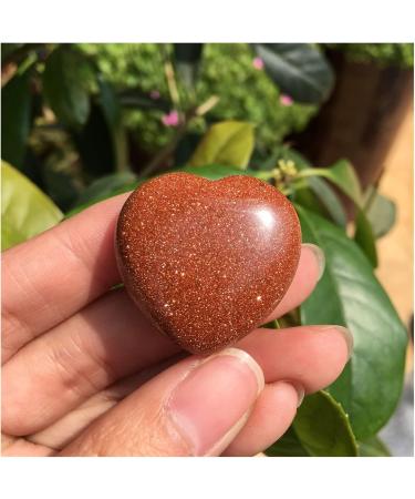 Natural Crystal Rough 4pcs Natural Crystal Gold Sand Heart EnergyDecoration Gift - Buy Online on GoSupps.com