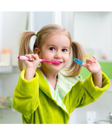 4pcs Toddler Training Toothbrushes for Babies | Silicone Teething Cleaning Bristles | Oral Care Set for Infants and Toddlers | Finger Massager included | Assorted Colors - Buy Online on GoSupps.com