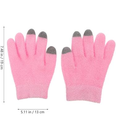 FRCOLOR 1 Set Moisturizing Gel Socks Gloves Hard Feet Rough Heel Hand Socks Gloves Set Full Finger Softening Gloves for Women Ladies Pink - Buy Online on GoSupps.com