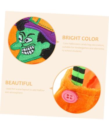 Zerodeko Halloween Bag The Decor Halloween Candy Bags Pouch Child Portable Candy Bowl 22x10x10CM Orange - Buy Online on GoSupps.com