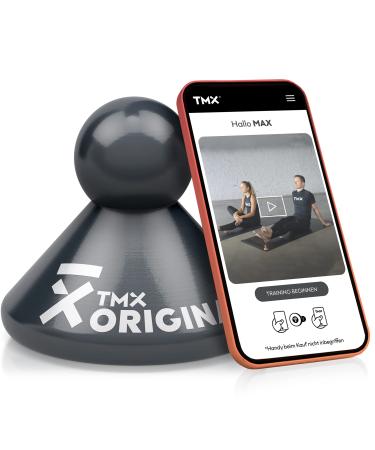 TMX Trigger Original - trigger point trigger for muscular painMade in Germany |Acupressure massage for the self-treatment of tension |Real wood beech - anthracite