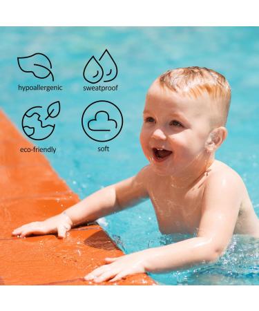 Waterproof Shower Ear Covers for Babies | 50PCS Silicone Ear Protector Stickers for Swimming & Bathing - Buy Online on GoSupps.com