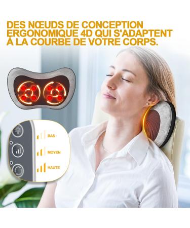 Buy Takrink Shiatsu Massage Pillow - 8 Knots Adjustable Speeds Remote Control | Ideal Gift for Parents & Women - International Shipping Available - Buy Online on GoSupps.com