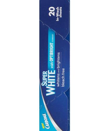 Carbona Super White Sheets - Bleach Free OptiBright Technology - 20 Sheets per Pack - Buy Online on GoSupps.com