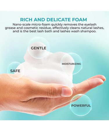 Premium Oil-Free Lash Shampoo for Eyelash Extensions - Gentle Cleanser and Care Remover - Buy Online on GoSupps.com