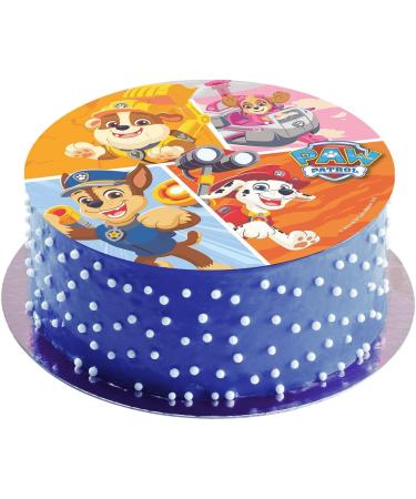 dekora Paw Patrol Wafer Disc for Cake Edible Cake Topper for Children's Birthday Cake Round 20 CM - Buy Online on GoSupps.com