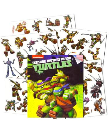 Teenage Mutant Ninja Turtles Temporary Tattoos for Kids (Party Supplies Pack) 50 count(pack of 1)