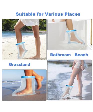 NUDFSY Waterproof Leg Cover for Shower - Reusable Foot Protector for Ankle Injuries - Buy Online on GoSupps.com